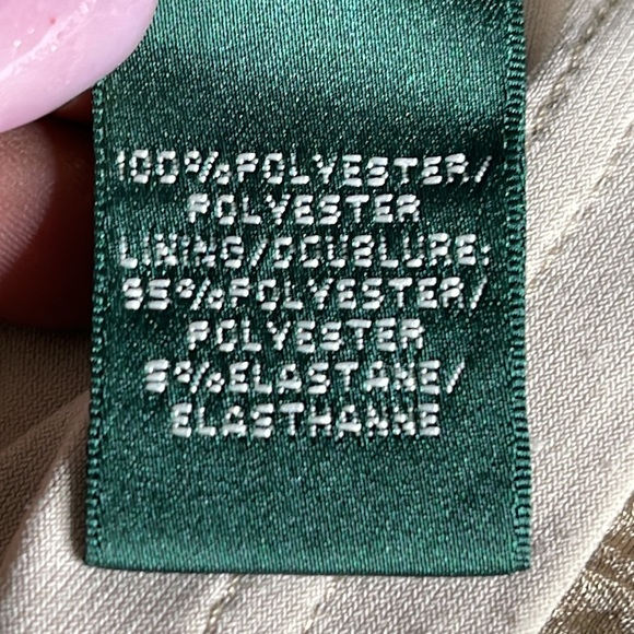 Metallic Silver Foil Stretch Ralph Lauren Evening Dress - Picture 15 of 17